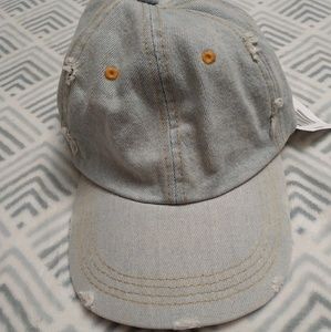 Distressed Denim Hat